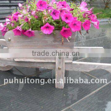 Wooden Wheel barrow flower pot(FSC Certificate)