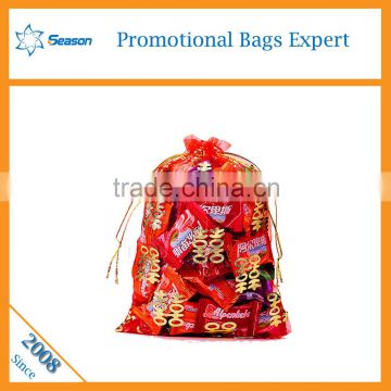 Hot selling wedding candy box drawstring bag custom