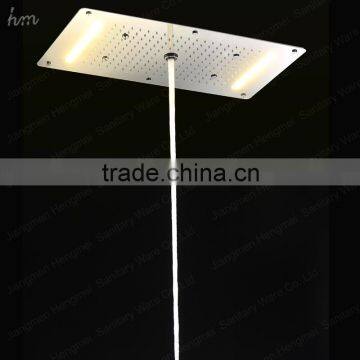 Luxury Bathroom Accessories 380*700mm Embedded Ceiling Shower Mixer Rain Shower Faucet Bubble Mist photo-3