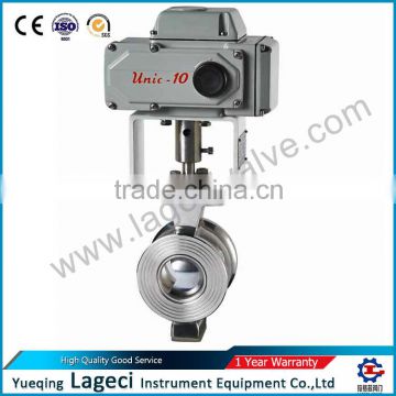 For Paper Mill MINI Electric Segment Regulating Ball Valve