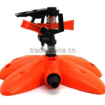 plastic impulse sprinkler with butterfly shape basd