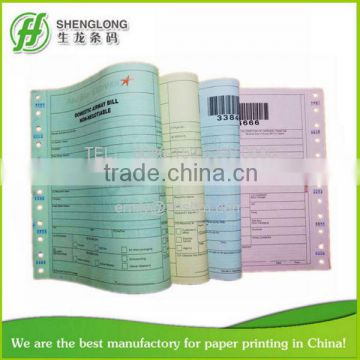 (PHOTO)FREE SAMPLE, 4-ply,color paper,barcode,consignment note