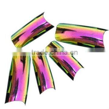 Rainbow French False Nail Tips 100pcs+box