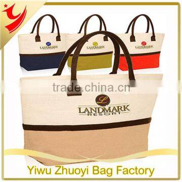 Wholesale Eco-friendly Personalized Jute Tote Shopping Bags with Logo