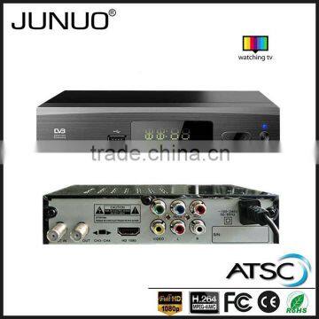 JUNUO china manufacture OEM good quality free to air tuner hd mpeg4 mstar ATSC digital tv receiver USA