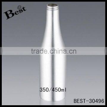 350ml 450ml thin neck metel bottle aluminium material