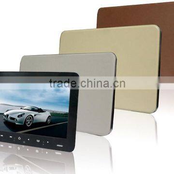 Factory 9 inch lcd monitor car headrest monitor with dvd player