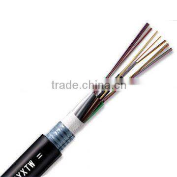 centre tube light armored 4core single mode fiber optical cable GYXTW