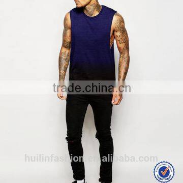 sleeveless crew neck wholesale plain 100% soft cotton t-shirt for men