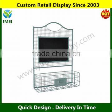 Metal Wall Organizer With Chalkboard YM5-1413