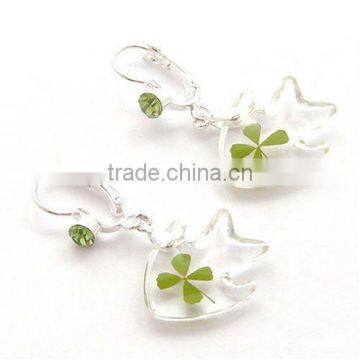 Original Irish Valentines clover earring jewelry