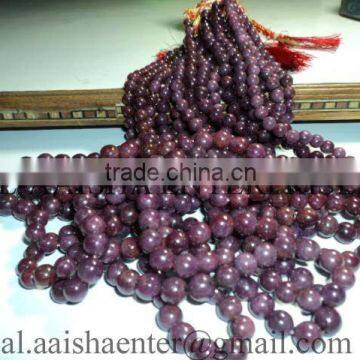 Ruby Round Beads