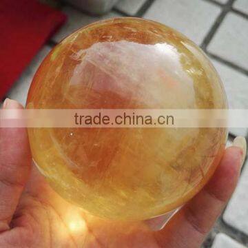 orange color natural rock Selenite balls for sale