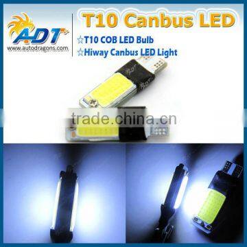 W5W 194 T10 COB LED Lights, DC12V 10W Interior Lights Number Plate Lights