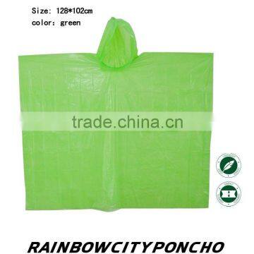 advertisement PE raincoat rain cape poncho