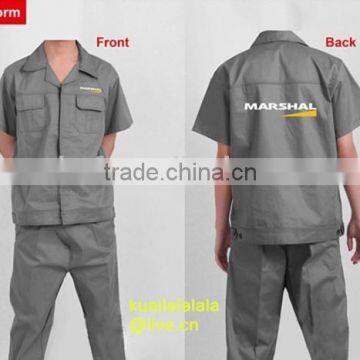 Cotton polyester GREY shirt pants 195gsm with printing