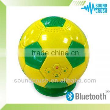 2014 Shenzhen Sound Crush newest promotional item best portable Football Bluetooth speaker Bluetooth 2.1 outdoor speakers