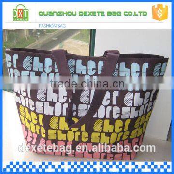 Wholesale fashion design custom fancy lady nylon shopping bag