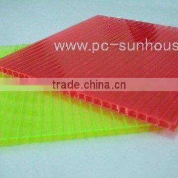 customized thick tinted alveolar colored Polycarbonate hollow sheet