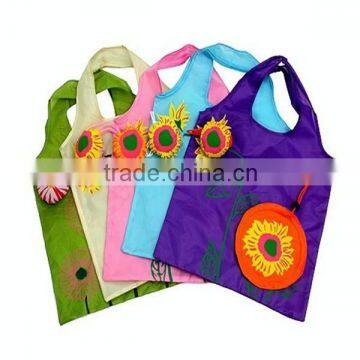 190T Reusable Polyester Shopping Bag Folding Shopping Bag