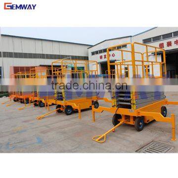 10m Trailer mounted movable lift platform with scissor structure