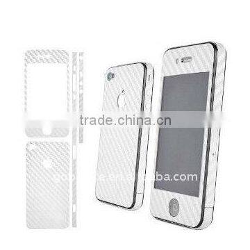 For full body carbon fiber sticker for iphone4 with six colors