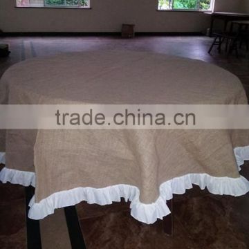 100% jute tablecloth for weeding