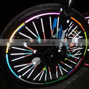 Reflective Bicycle Wheel Sticker/bike wheel reflective pvc sticker