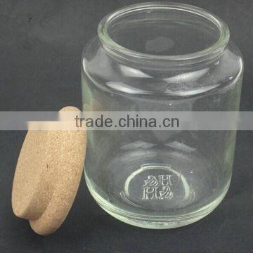 400ml storage candle glass jars holders with cork stopper wholesale