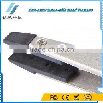 BST-250 Stainless Steel Highly Precise Anti-static Removable Head Tweezers photo-2