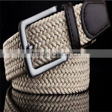 3.8cm Dark strech elastic belt golf belt for men