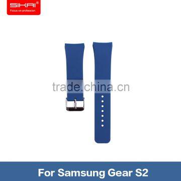 Factory Price Silicone Adjustable Loop For Samsung S2 Smart Watch Band Loop With Stainless Steel Buckle photo-3