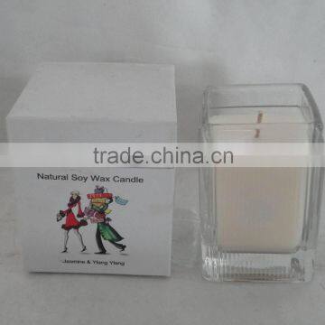 Aroma Natural Soy Wax Candle in glass jar for Christmas