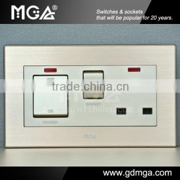 45A cooker/kitchen switch and socket