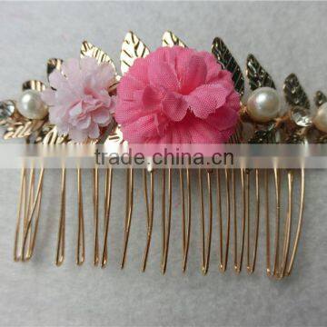 Bidal Hair Comb-Hawaiian Plumeria Flowers Bridal Beach Wedding Fascinator Headpiece Wedding hair accessory FHCOC2002-1