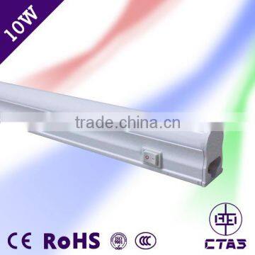 China factory integrated T5 LED Tube 10W with switch high PF 100lm/w CE and Rohs t5 led tube