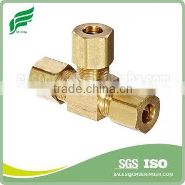 Union Equal Tee Brass Press Fitting