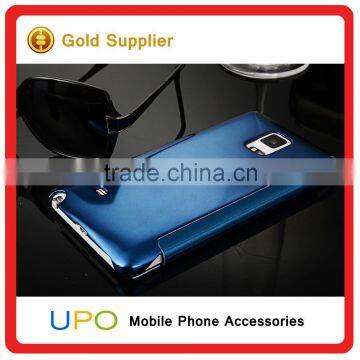 [UPO] Hard Plastic Clear View Mirror Smart Flip Cell Phone Case for Samsung Galaxy Note 4 Back Cover photo-4