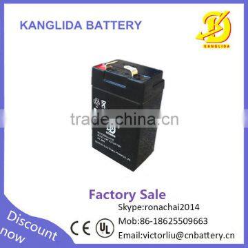 3ah High quality sealed lead acid battery ,4v 3ah valve regulated ups batteries