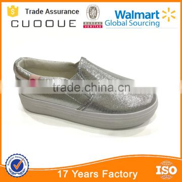 kids canvas shoes shining pu