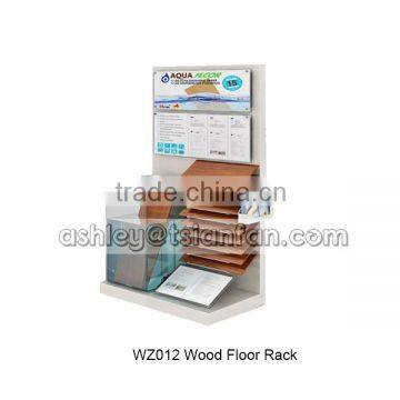 wood timber display racks/wood floor display racks/laminate flooring display rack WZ012