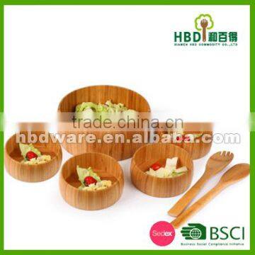 High Quality Bamboo Salad Bowl Set Wholesale photo-4