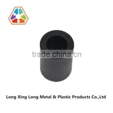 M shenzhen injection plastic moulding plastic item black PA6 round plastic bushing