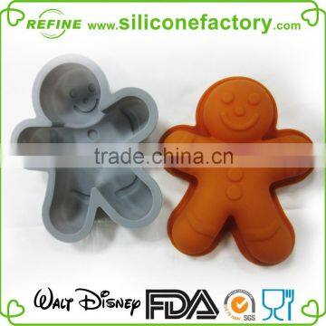 Christmas Related Lovely Snowman Shaped Platinum Grade Silicone Bake Mould