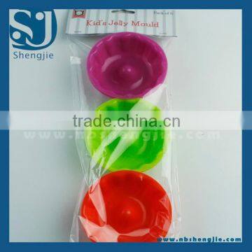 Trade Assurance 6Pcs colorful Kid's Jelly Mould silicone jelly cake mould