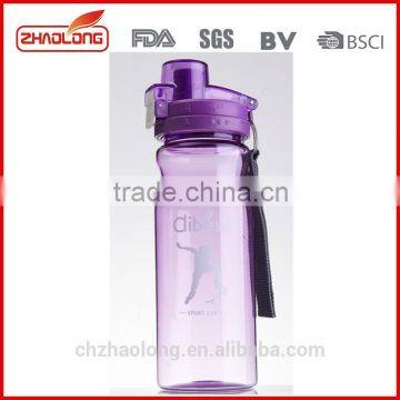 press button water bottle with customized logo