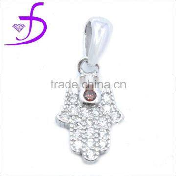 Wholesale 925 sterling silver hand of fatima pendant