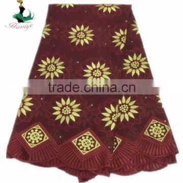 Haniye 2016/lastest hot selling african dress swiss voile lace polish cotton laces /PLC030