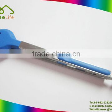 Hot sale High quality durable stainless steel TPR handle nylon salad tongs