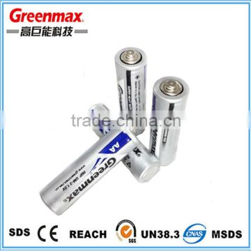 Plastic aa battery r6p 1.5v sum-3